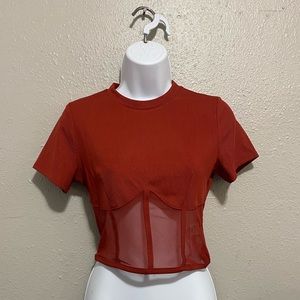 Mesh crop top